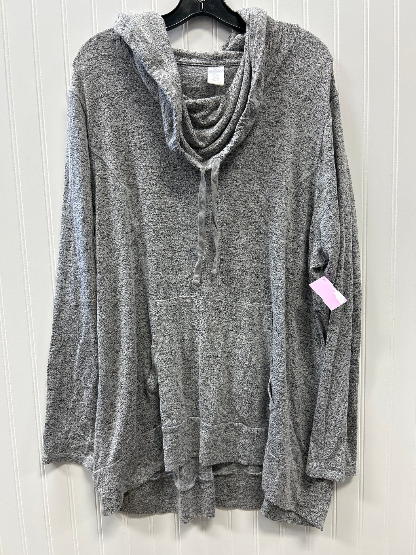 Top Ls By Livi Active In Grey, Size:2X