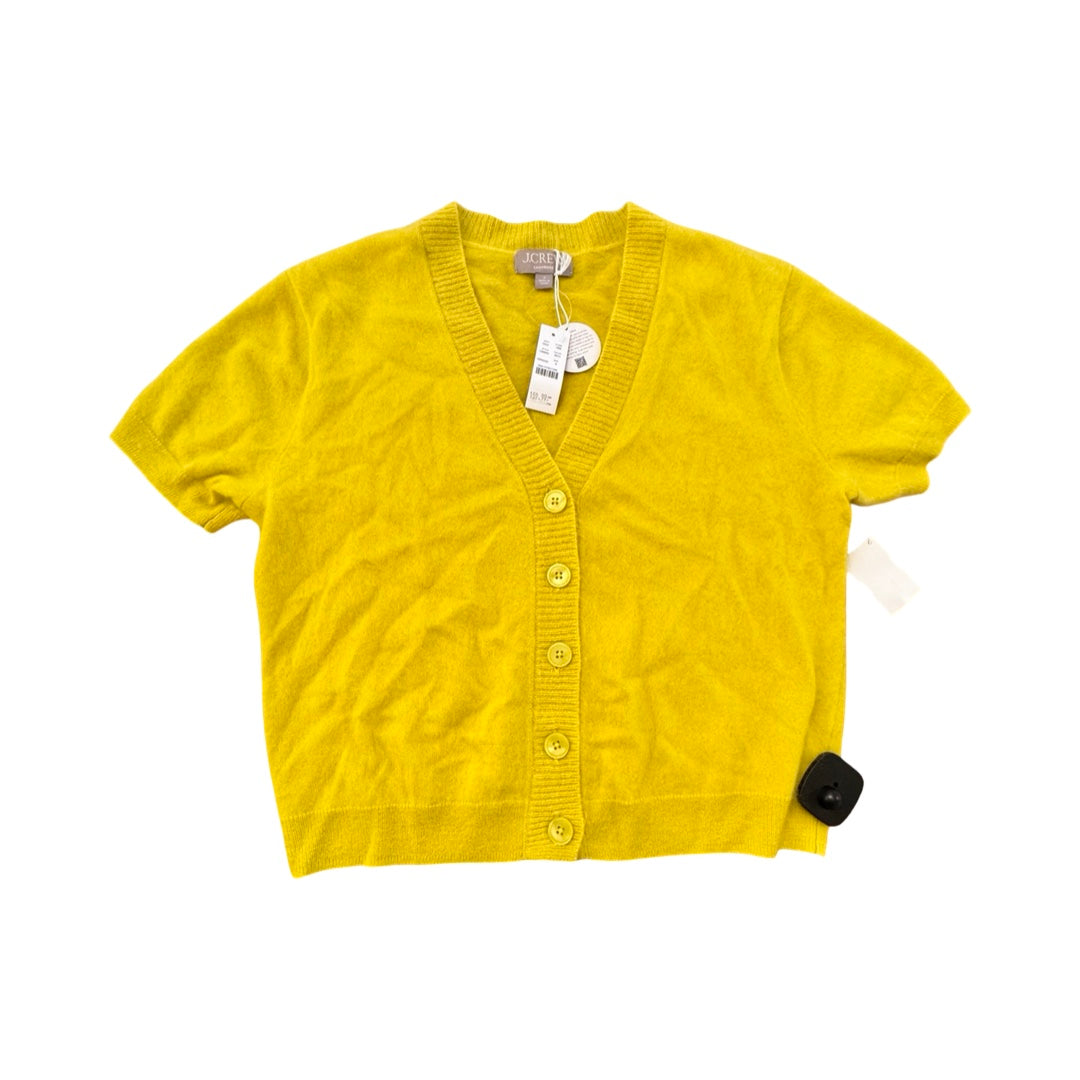 Sweater Cashmere Ss By J. Crew In Chartreuse, Size:S