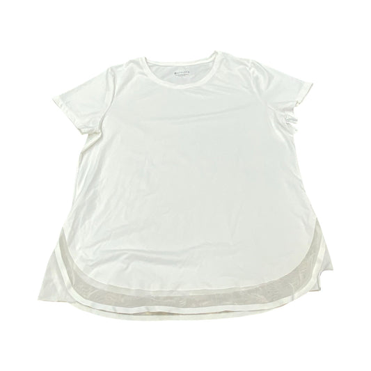 Athletic Top Ss By Athleta In White, Size:L