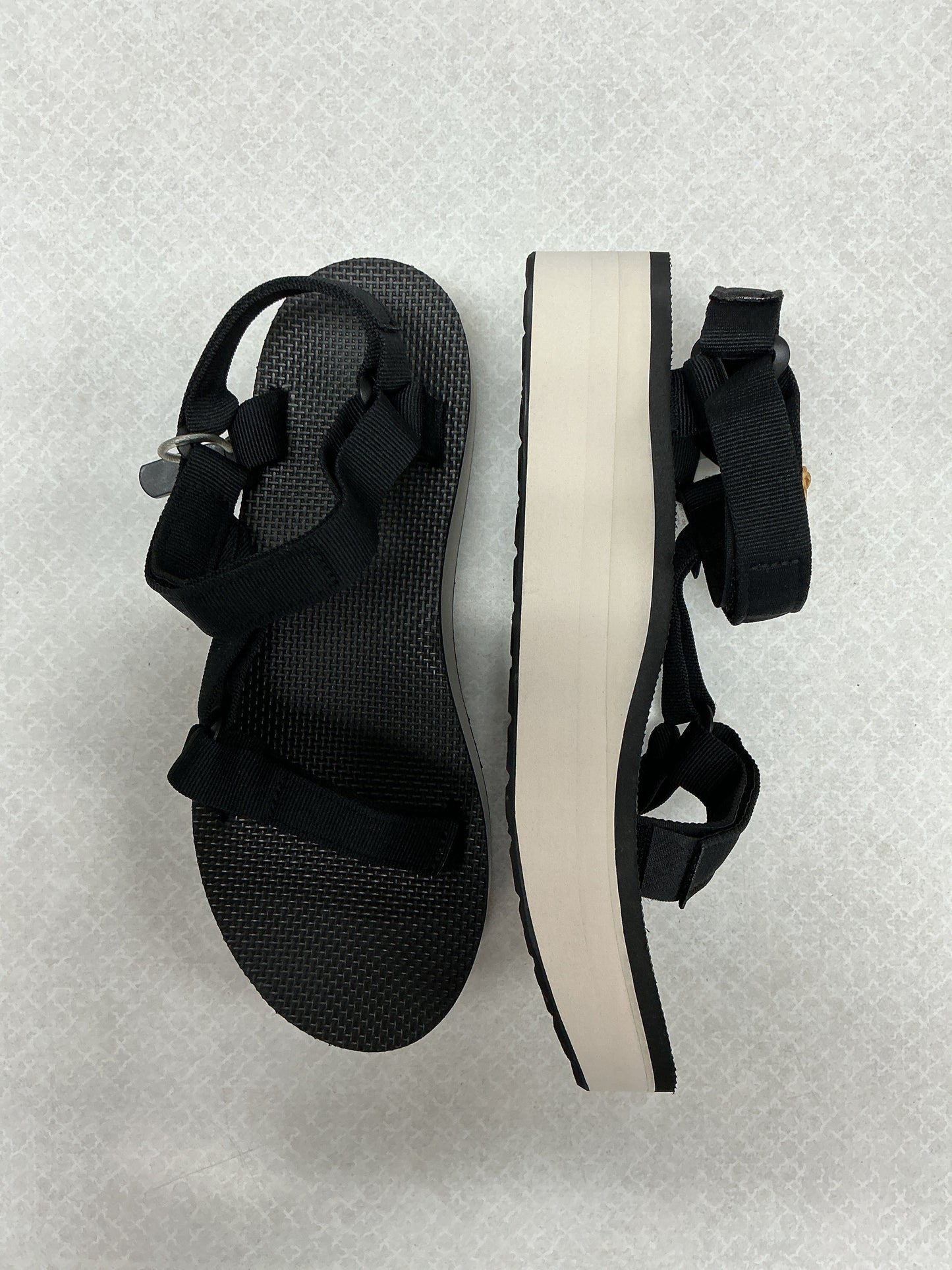 Sandals Flats By Teva In Black, Size:11