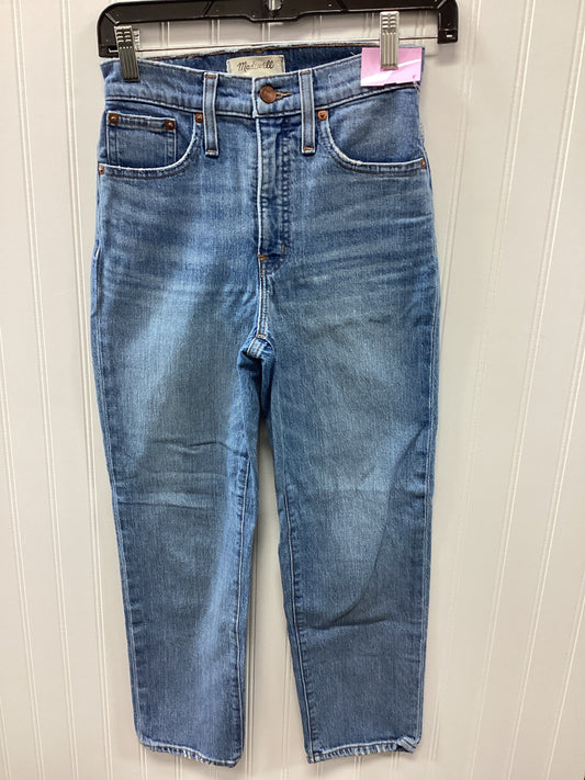 Jeans Wide Leg By Madewell In Blue Denim, Size:0