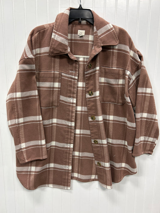 Jacket Fleece By A New Day In Brown, Size:1X