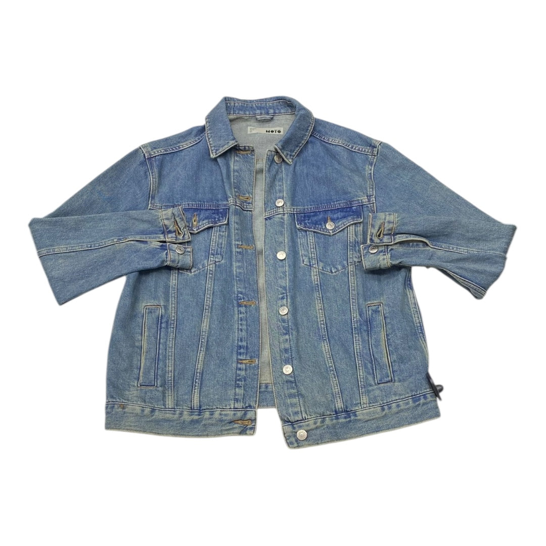 Jacket Denim By Top Shop In Blue Denim, Size:8