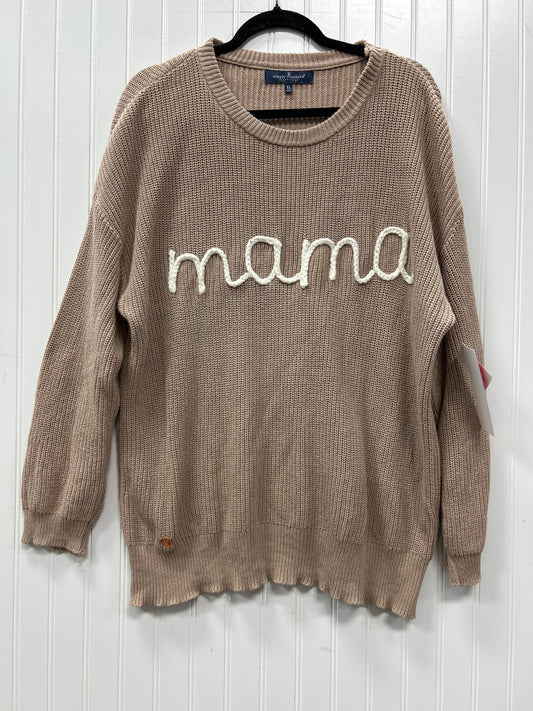 Sweater By Simply Southern In Tan, Size:Xl