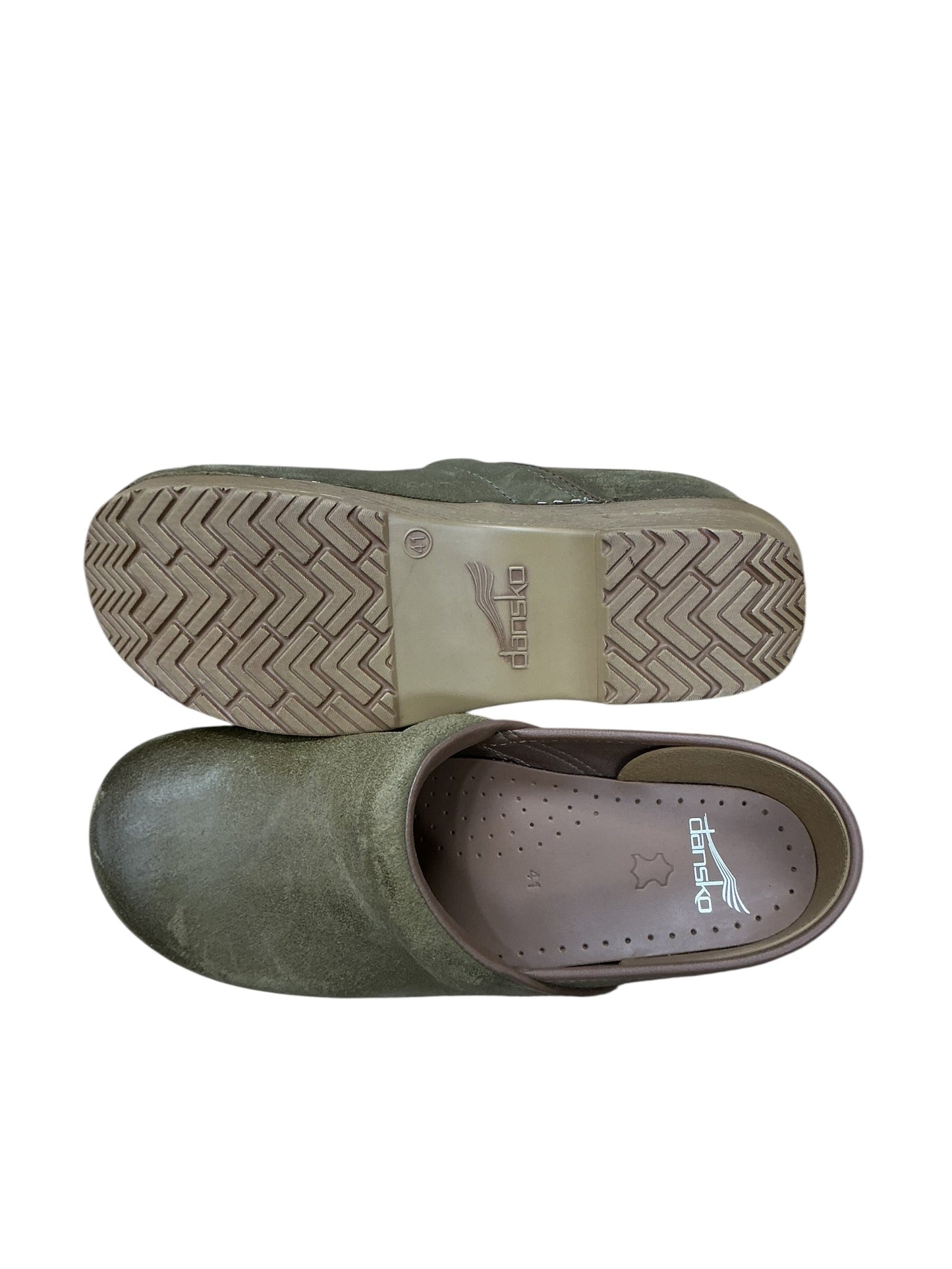 Shoes Heels Platform By Dansko In Green, Size:10.5