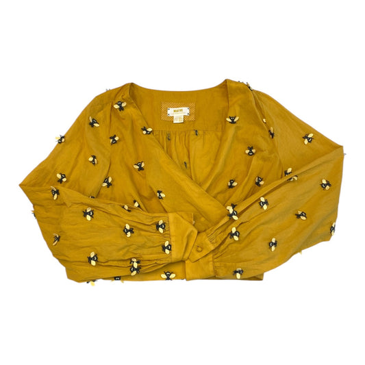 Top Ls By Maeve In Black & Gold, Size:S