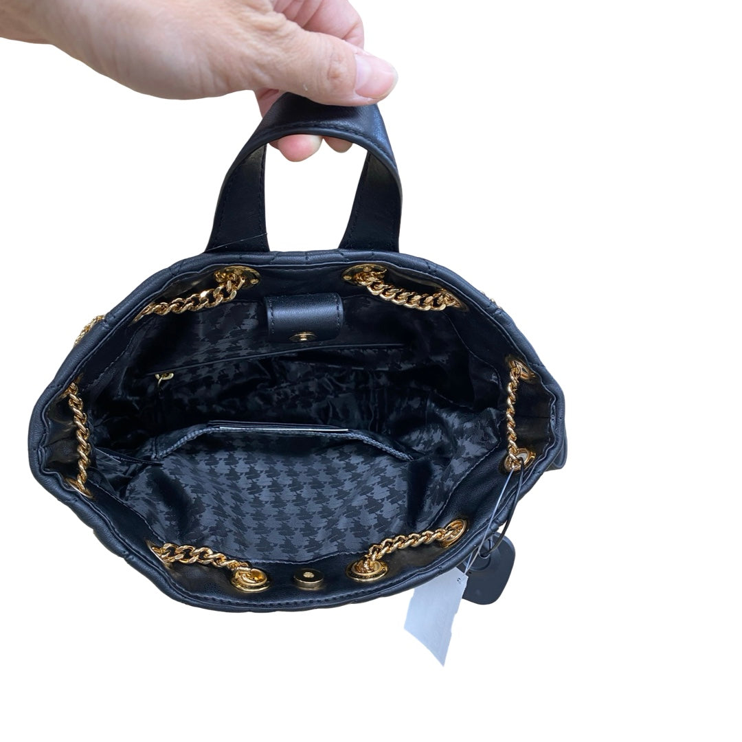 Backpack Designer By Karl Lagerfeld In Black & Gold, Size:Medium
