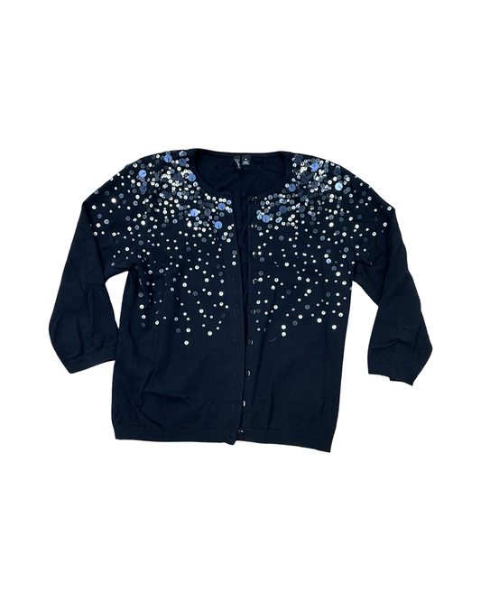 Cardigan By Relativity In Black, Size:M