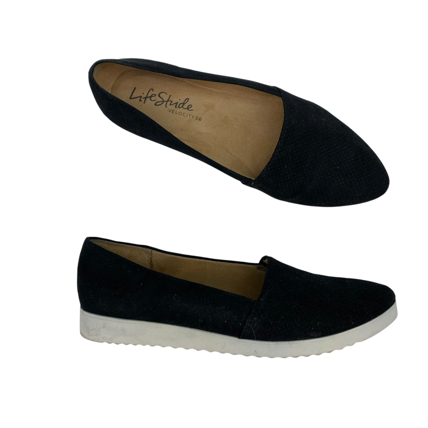 Shoes Flats By Life Stride In Black, Size:8.5