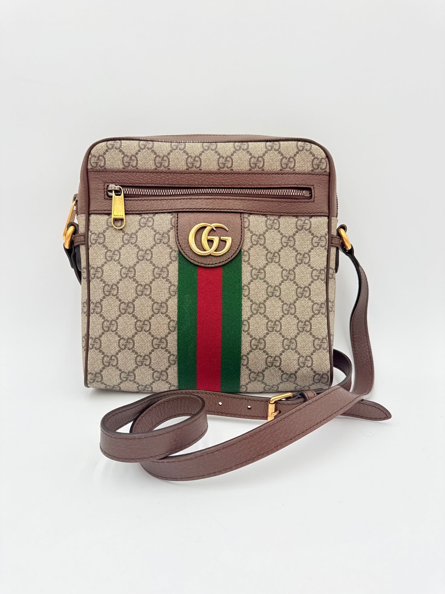 Crossbody Luxury Designer By Gucci In Multi, Size:Medium