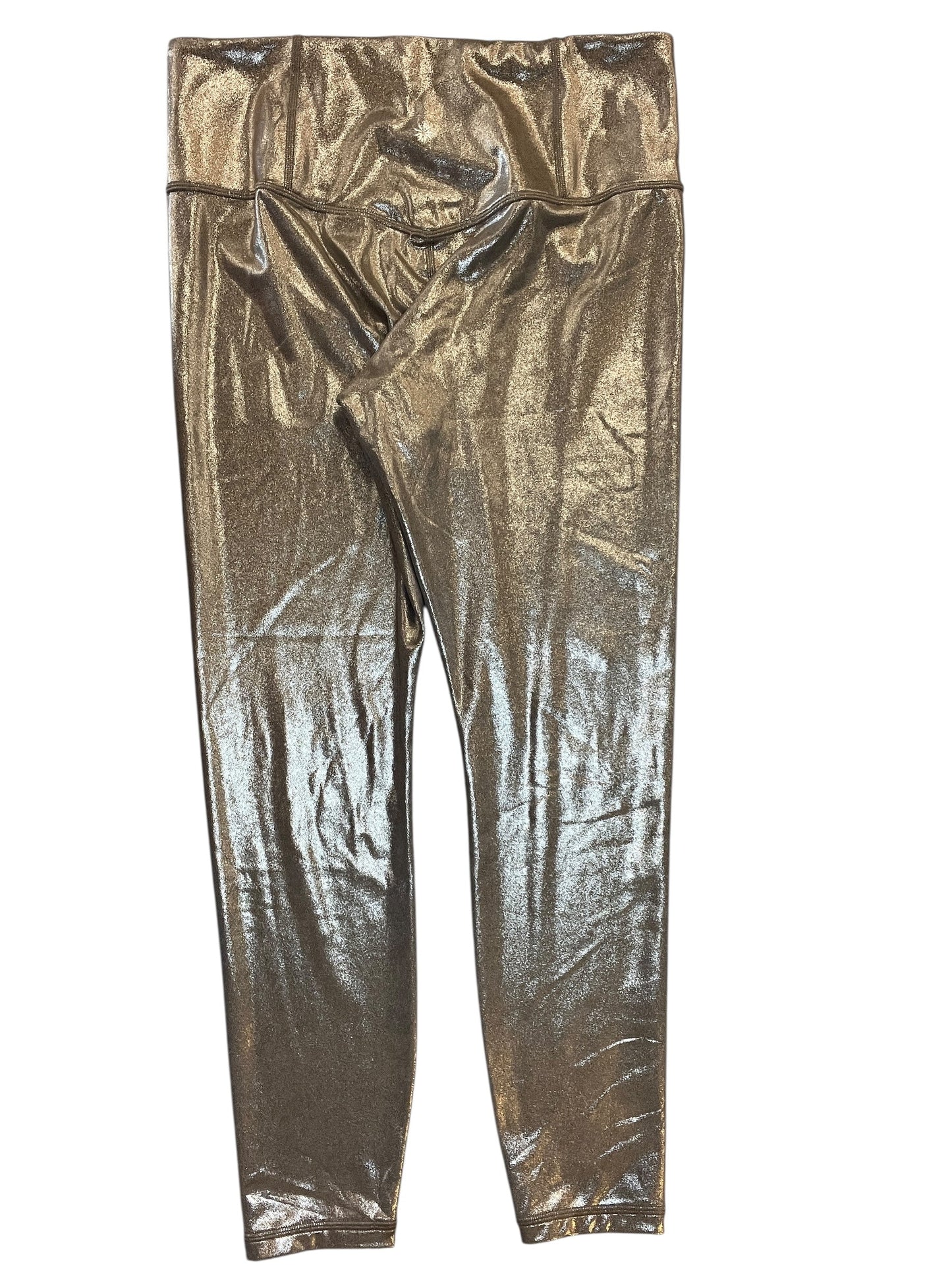 Athletic Leggings Capris By Athleta In Taupe, Size:L