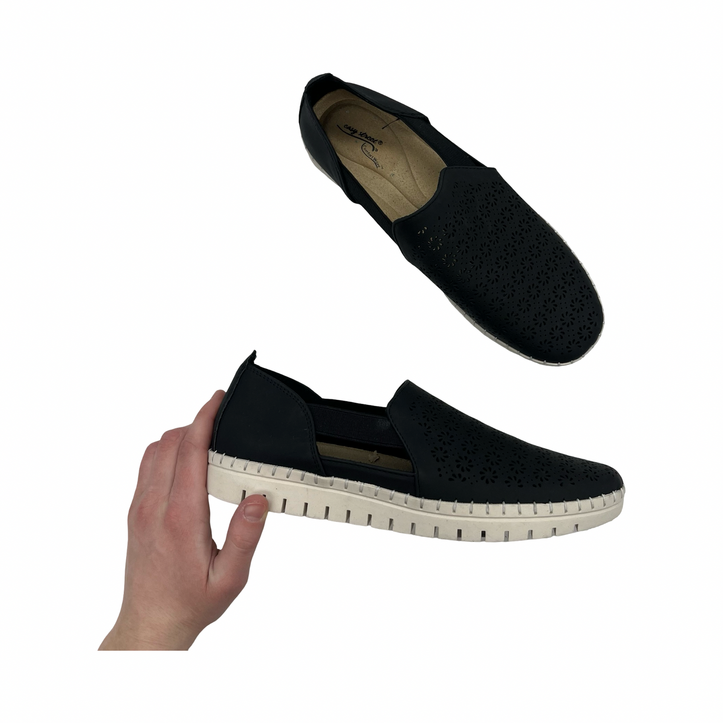 Shoes Flats By Cme In Black, Size:8