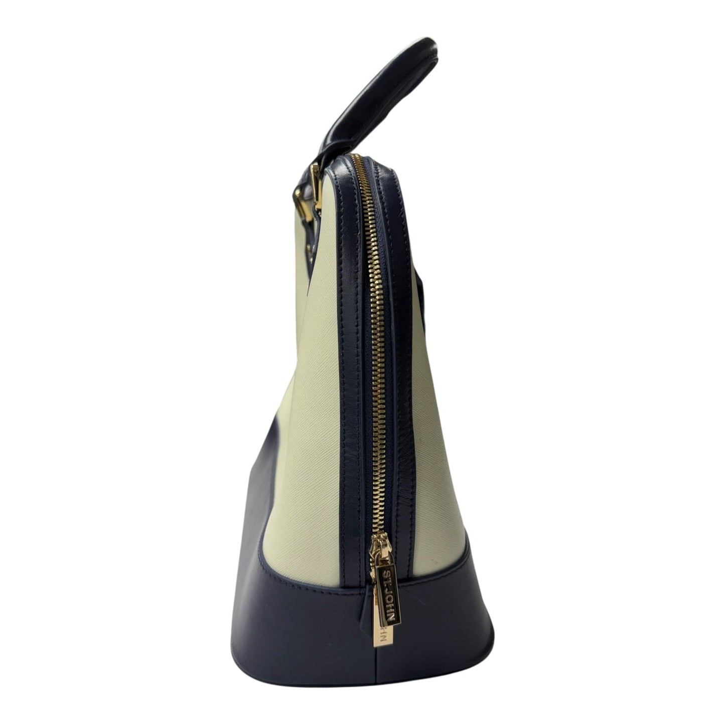 Handbag By St. John In Blue, Size:Medium