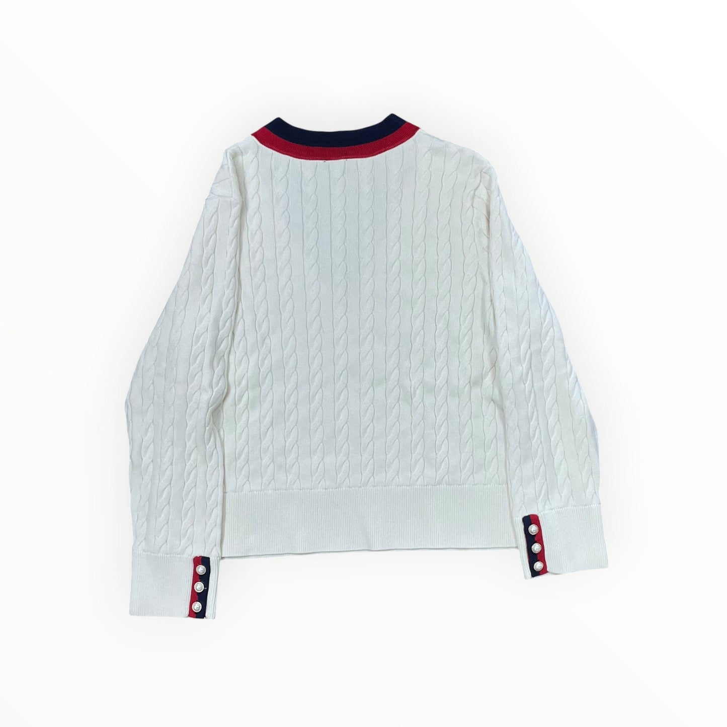Sweater By Talbots In Cream, Size:Xl