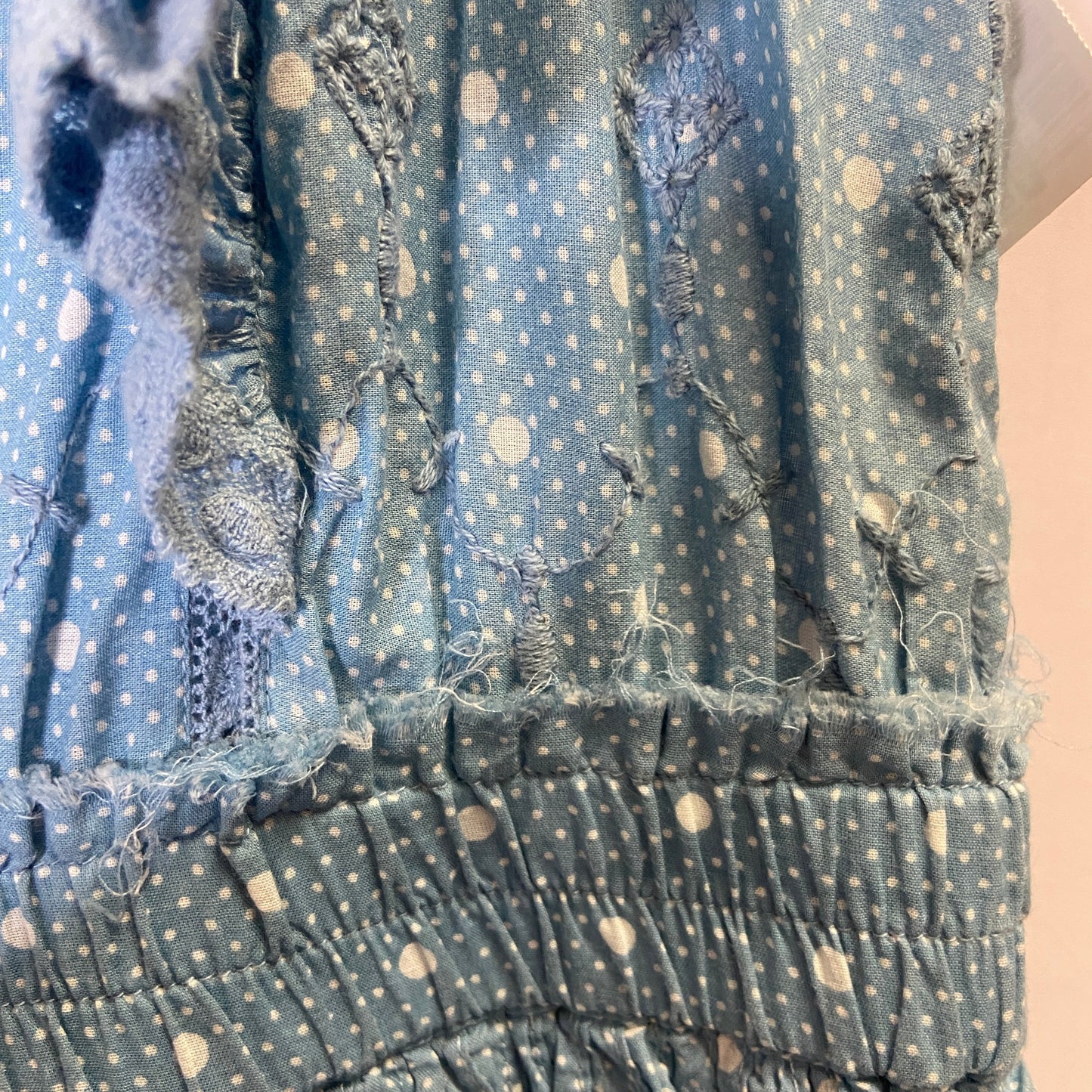 Dress Casual Short By Loveshackfancy In Blue, Size: L