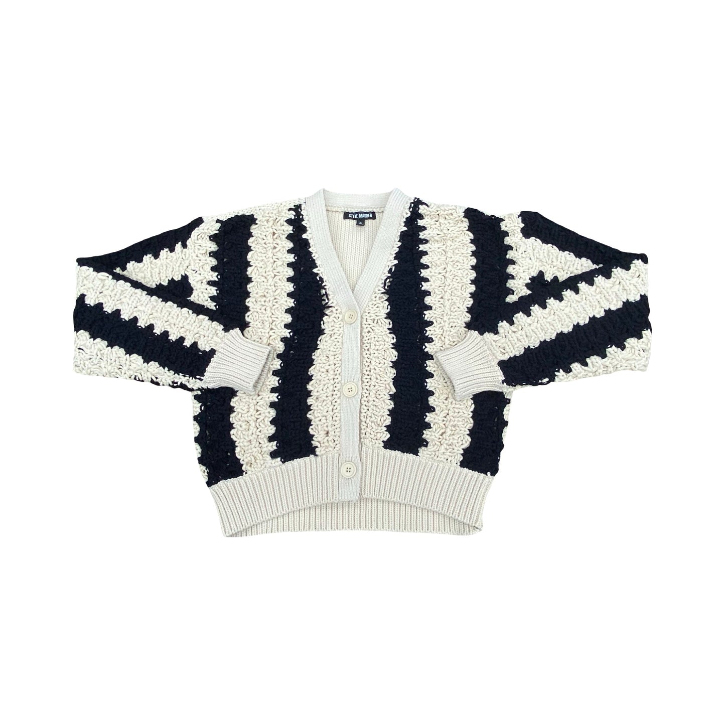 Sweater Cardigan By Steve Madden In Multi, Size:S