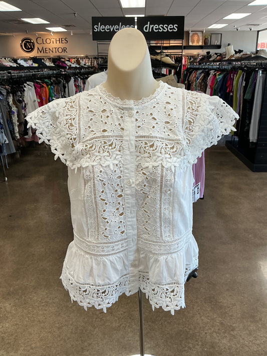 Top Ss By Anthropologie In White, Size:M
