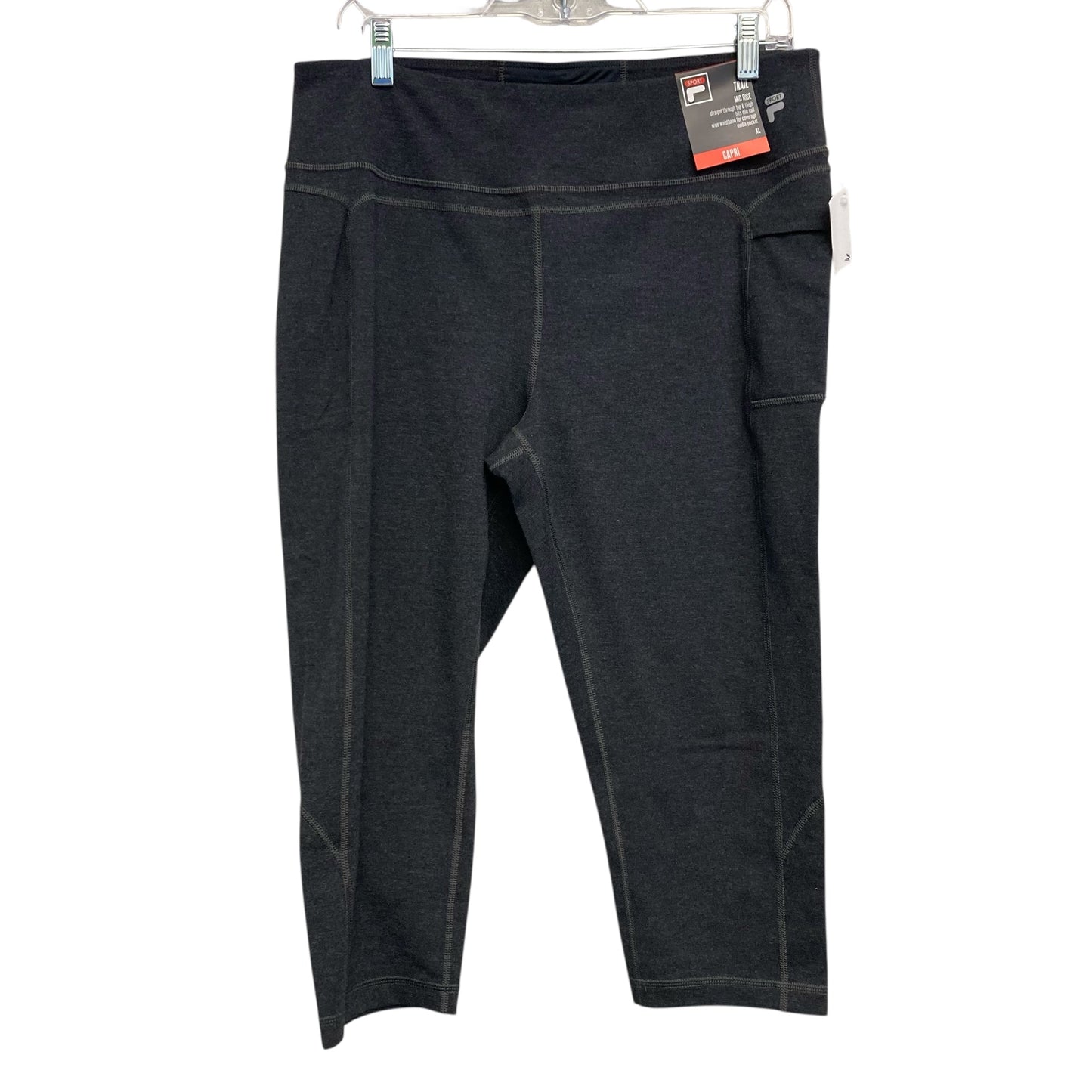 Athletic Capris By Fila In Grey, Size:Xl