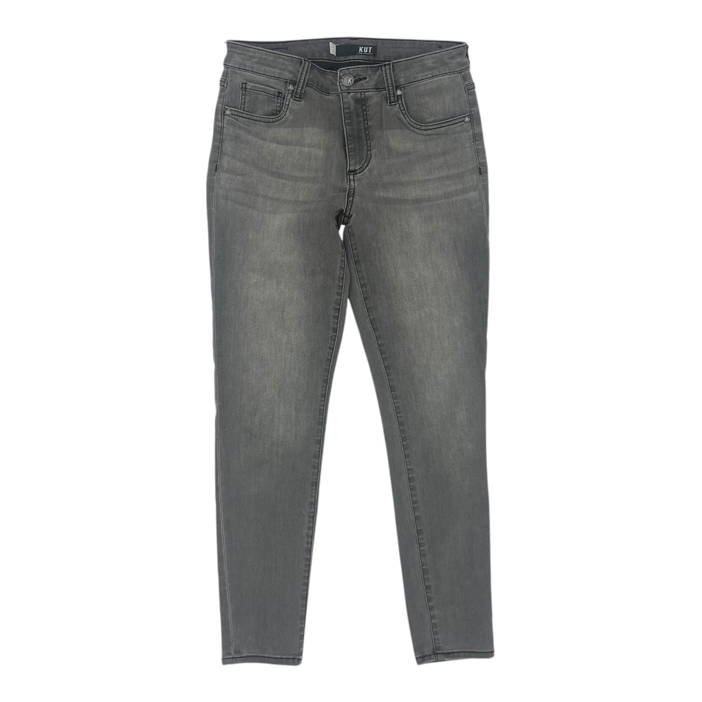 Jeans Skinny By Kut In Grey Denim, Size:4