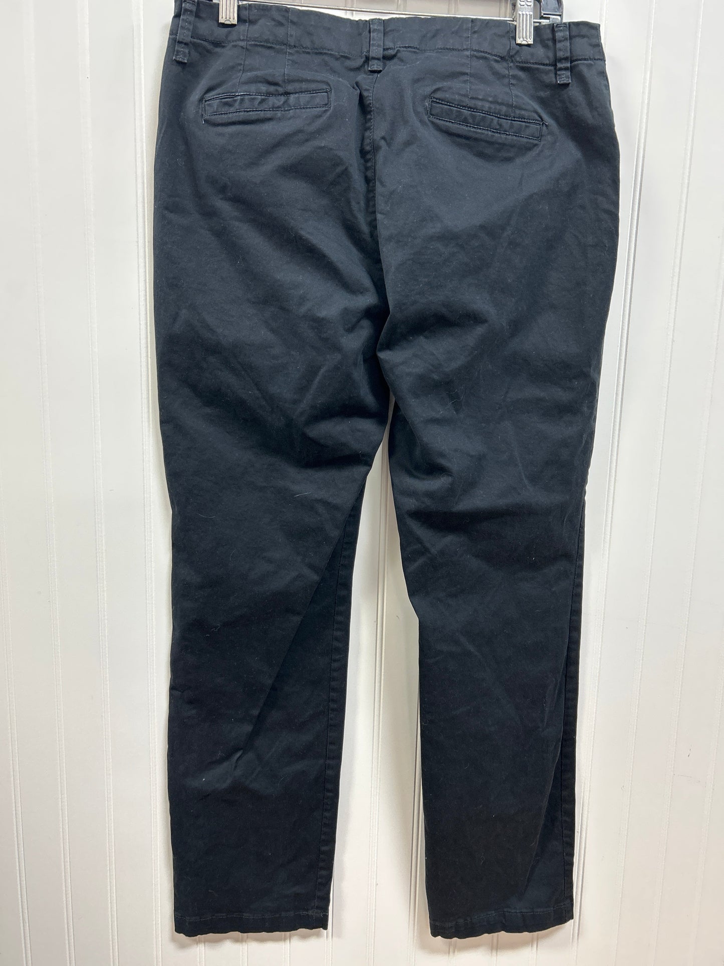 Jeans Straight By Lee In Black Denim, Size:12