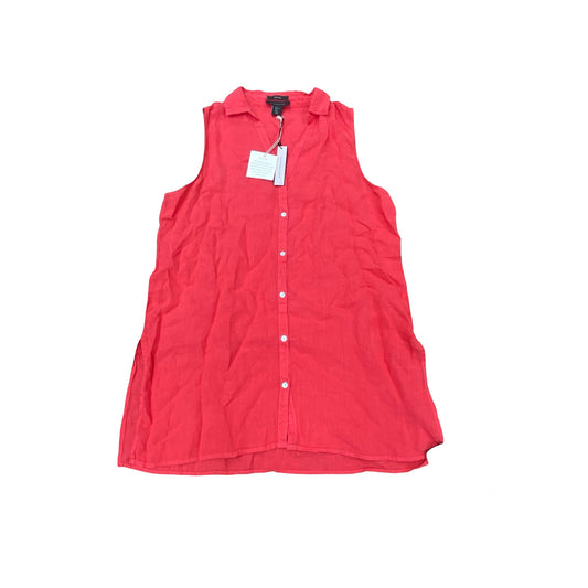 Top Sleeveless By Tahari In Pink, Size:Xl