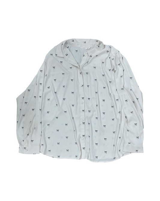 Blouse Ls By Lc Lauren Conrad In Pink, Size:2X