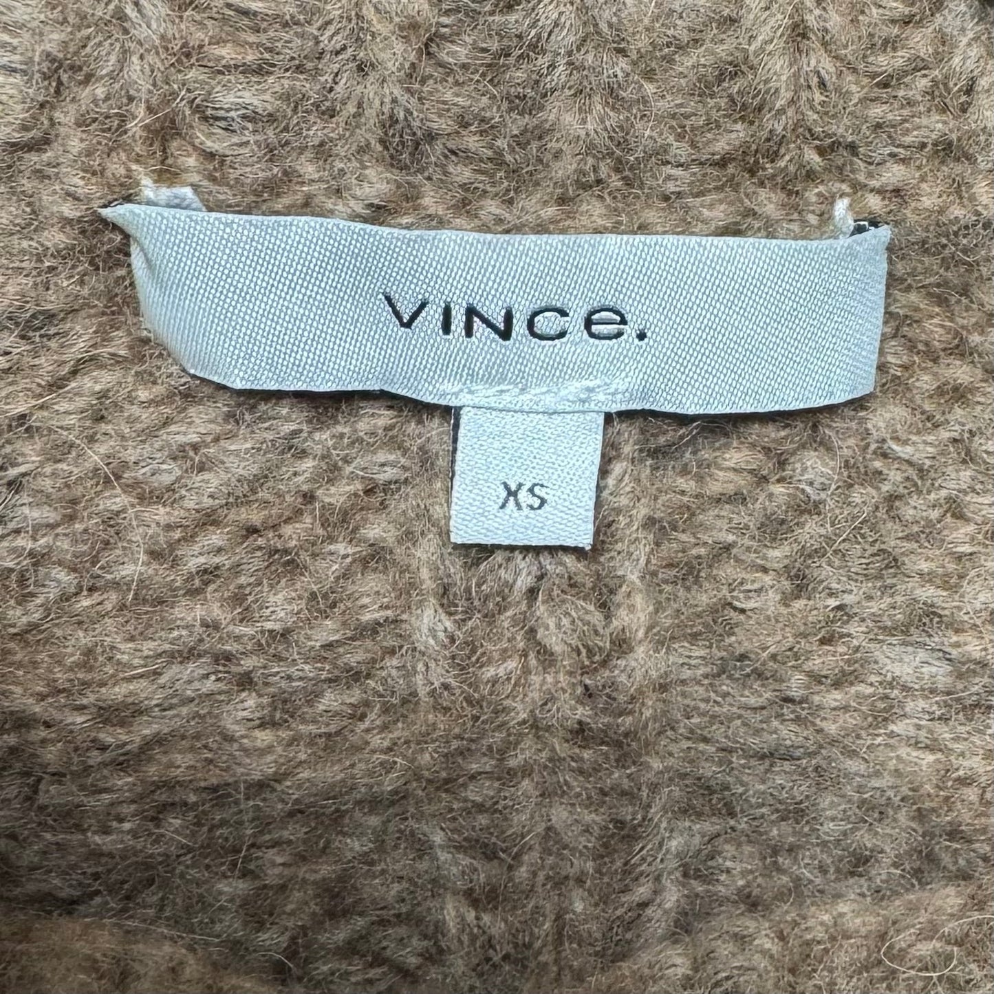 Alpaca Blend Sweater By Vince In Brown, Size: Xs