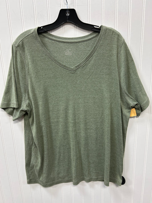 Top Ss Basic By Cj Banks In Green, Size:1X