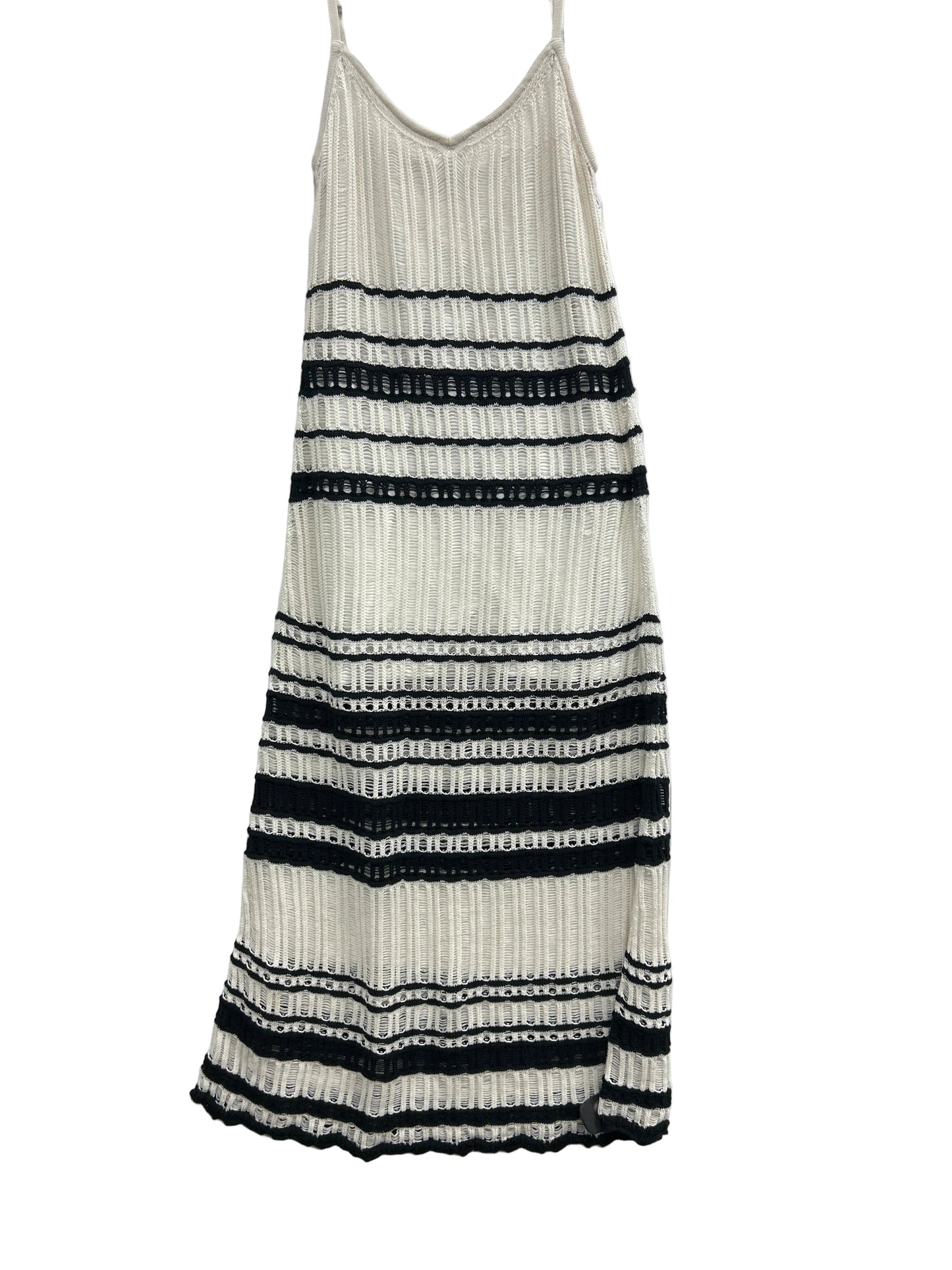 Dress Casual Maxi By Abercrombie And Fitch In Black & Cream, Size:Xl