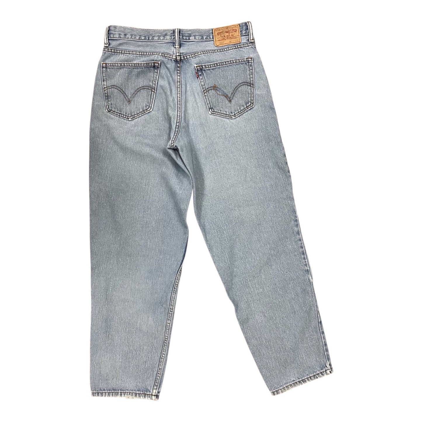 Jeans Wide Leg By Levis In Blue Denim, Size:18