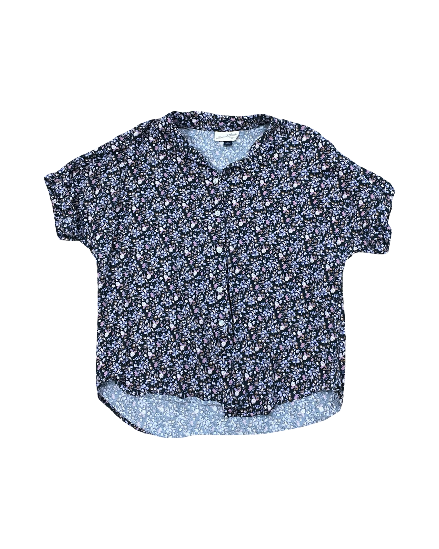 Blouse Ss By Universal Thread In Blue, Size:M