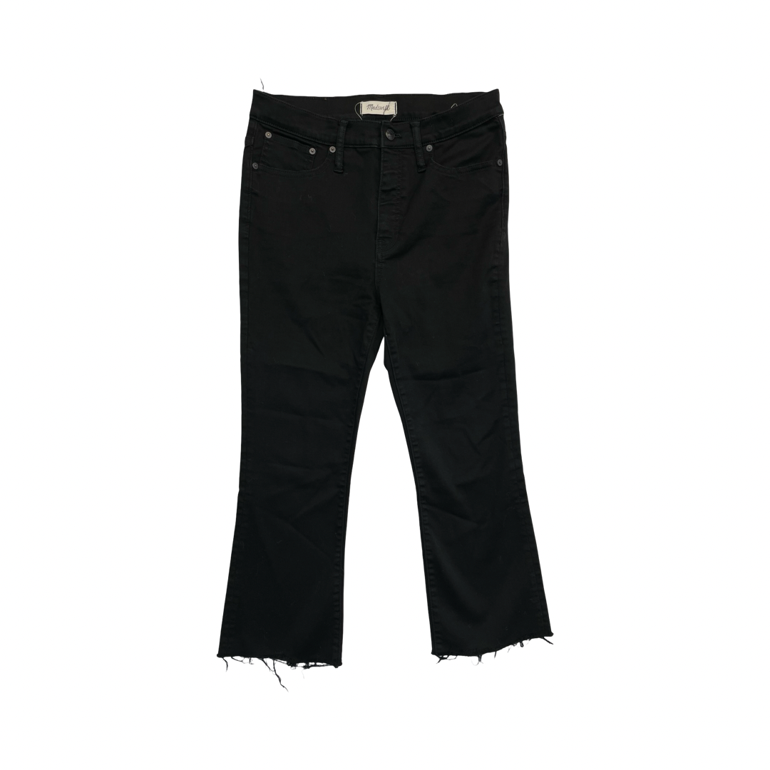 Jeans Cropped By Madewell In Black, Size:8