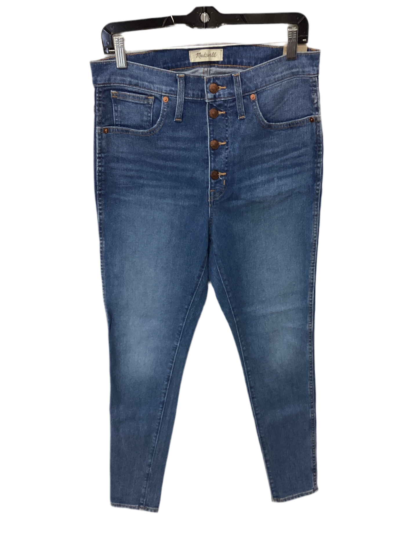Jeans Skinny By Madewell In Blue Denim, Size:8