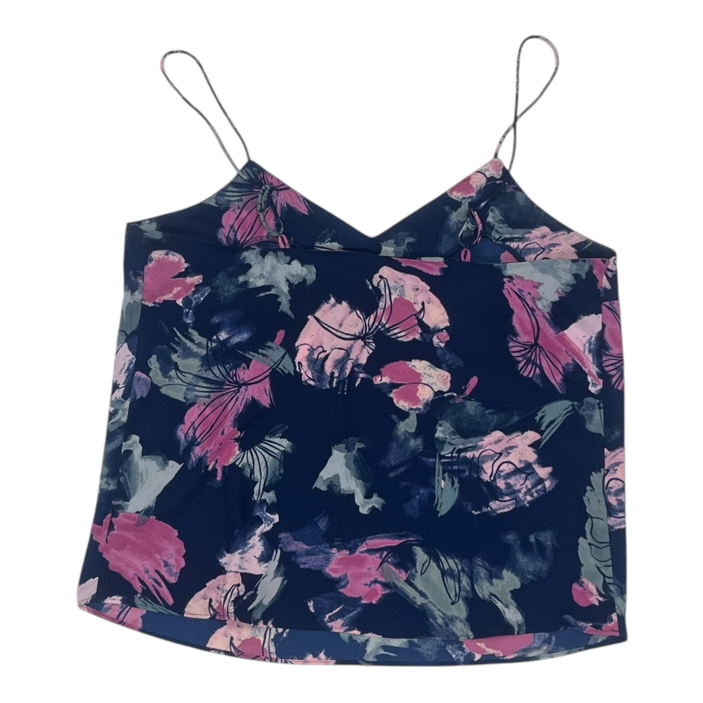 Blouse Sleeveless By Nine West In Blue, Size:M