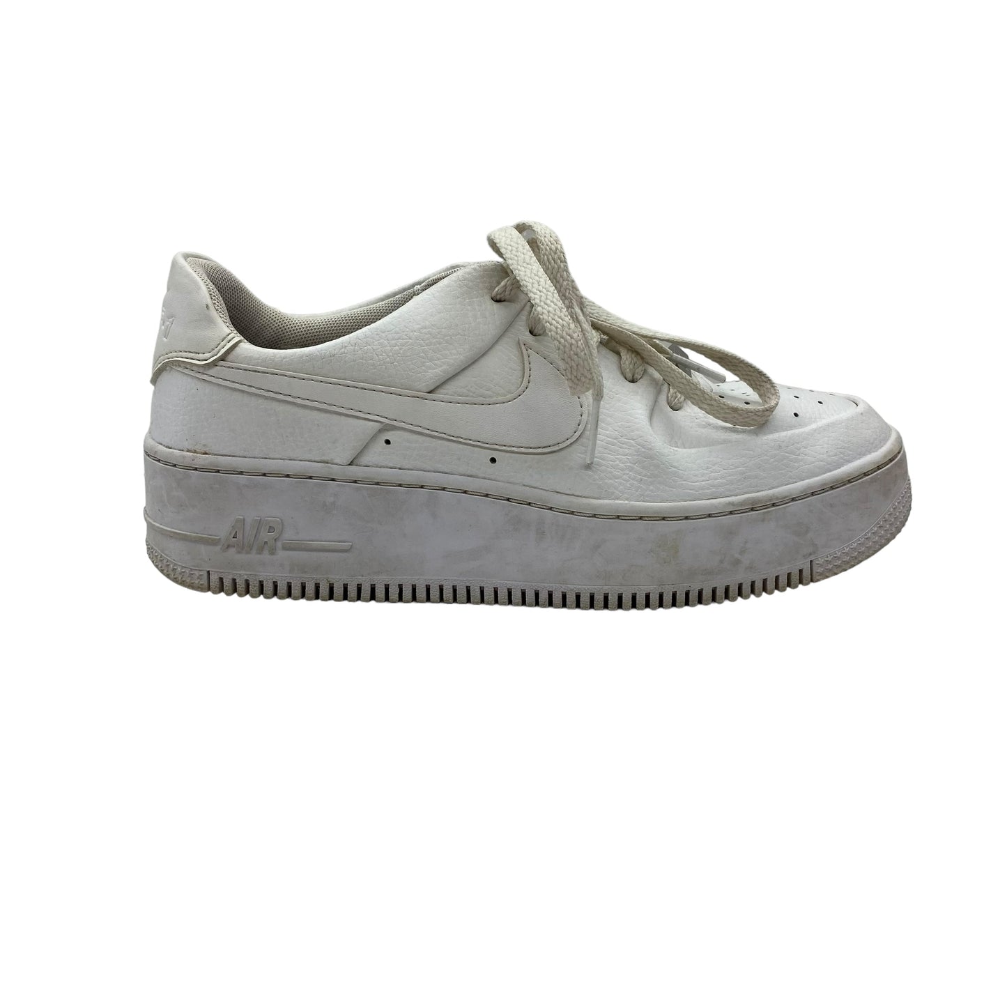 WHITE SHOES SNEAKERS by NIKE Size:8.5