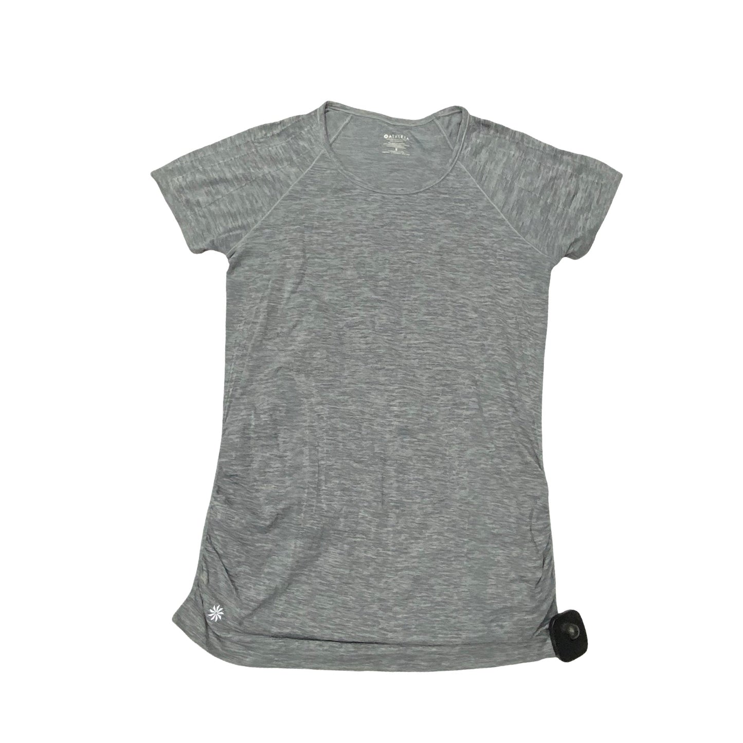Athletic Top Ss By Athleta In Grey, Size:S