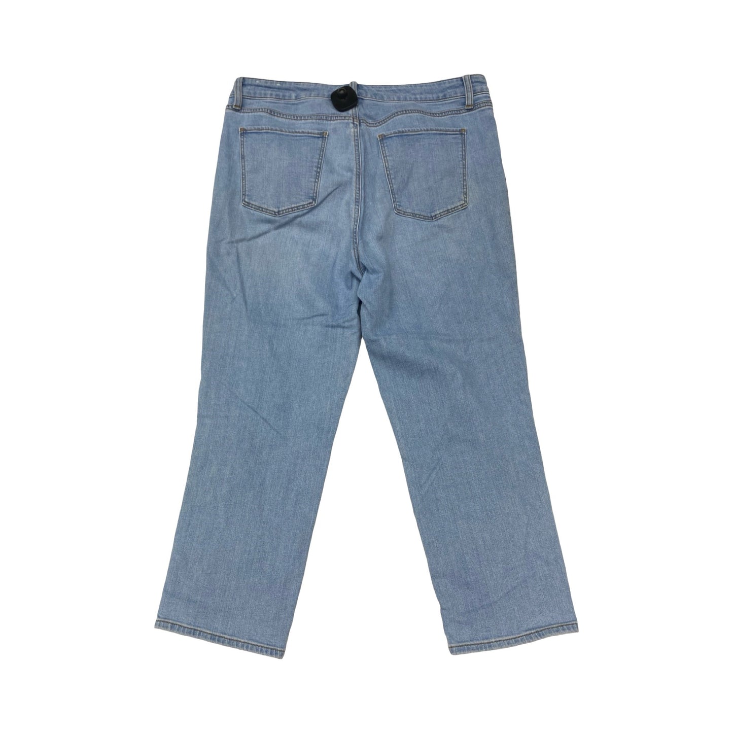 Jeans Straight By Talbots In Blue Denim, Size:14