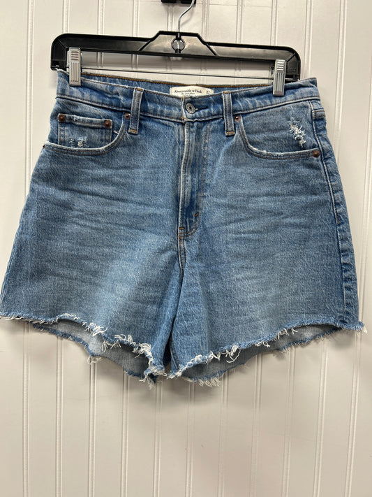 Shorts By Abercrombie And Fitch In Blue Denim, Size:4