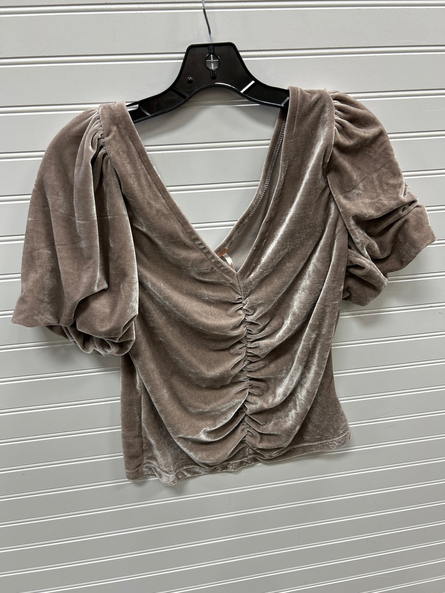 Blouse Ss By Free People In Taupe, Size:M