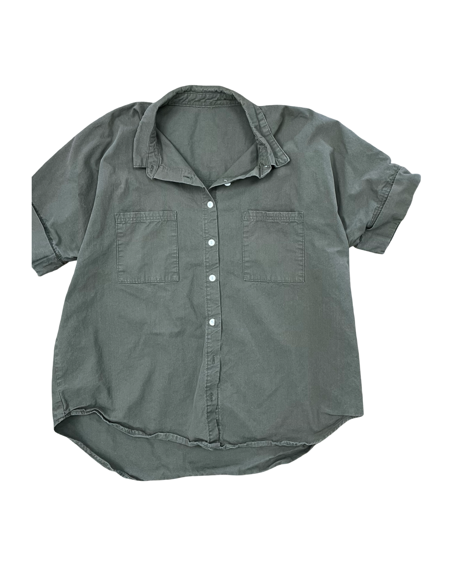 Blouse Ss By Clothes Mentor In Green, Size:2X