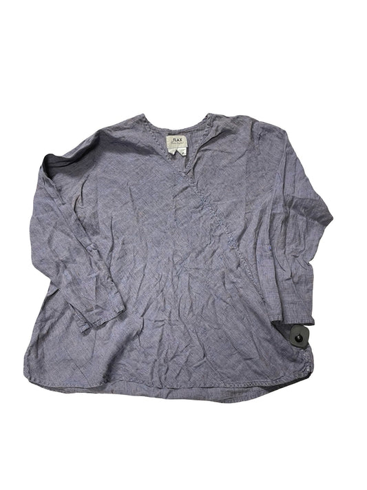 Top Ls By Flax In Purple, Size:L