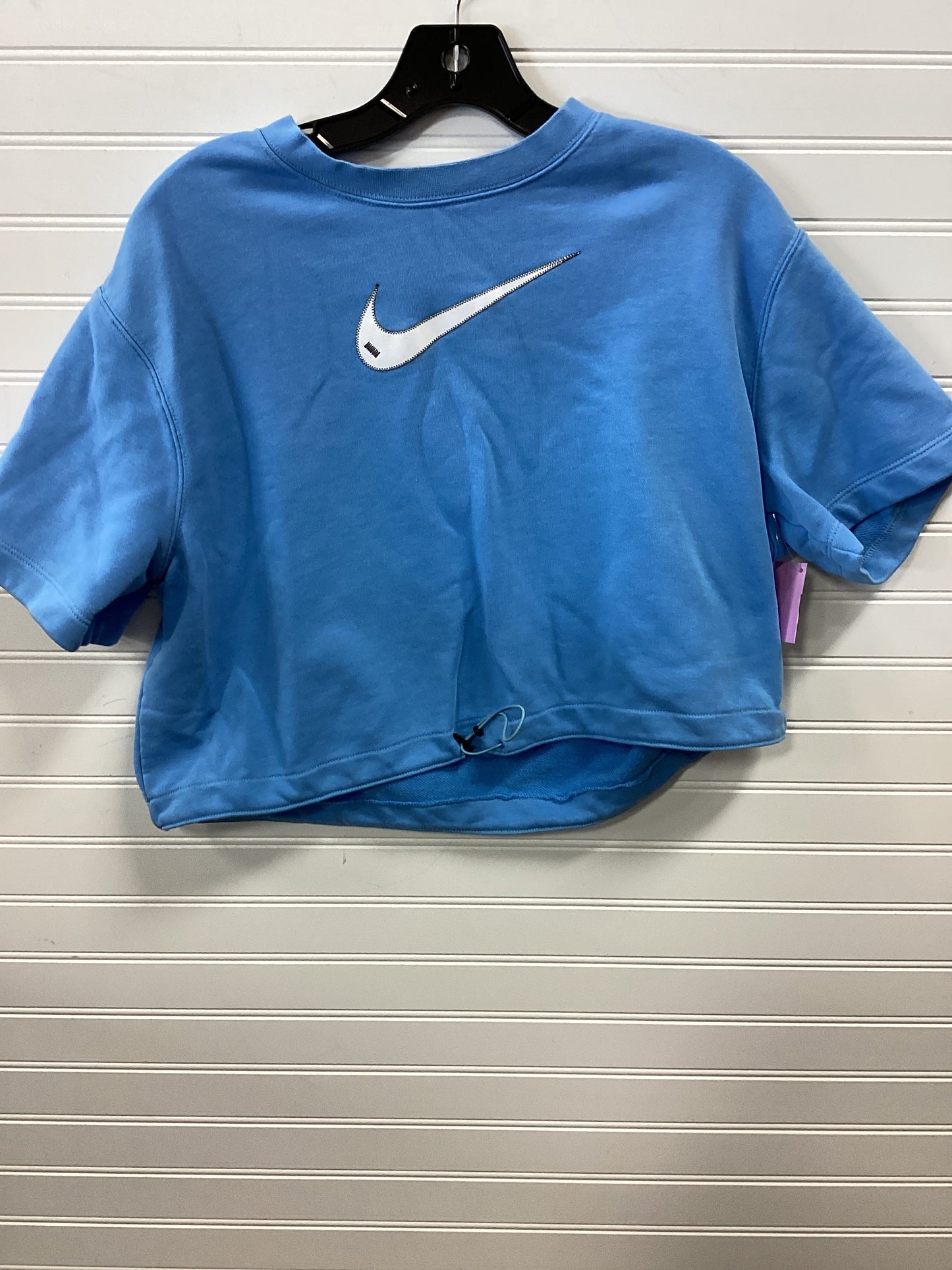 Athletic Top Ss By Nike In Blue, Size:M