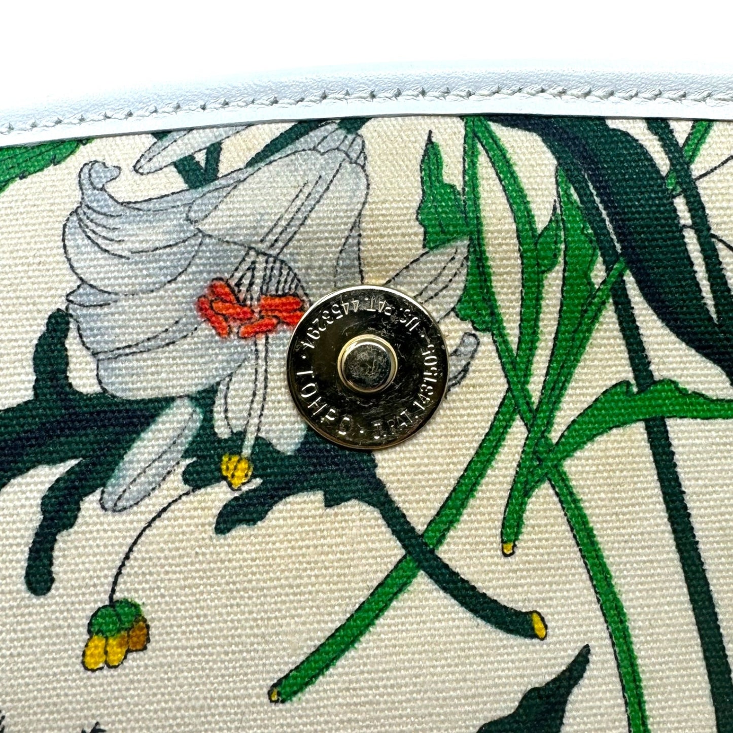 Vintage Joliecoeur Floral Canvas Crossbody Handbag Luxury Designer By Gucci, Size: Medium