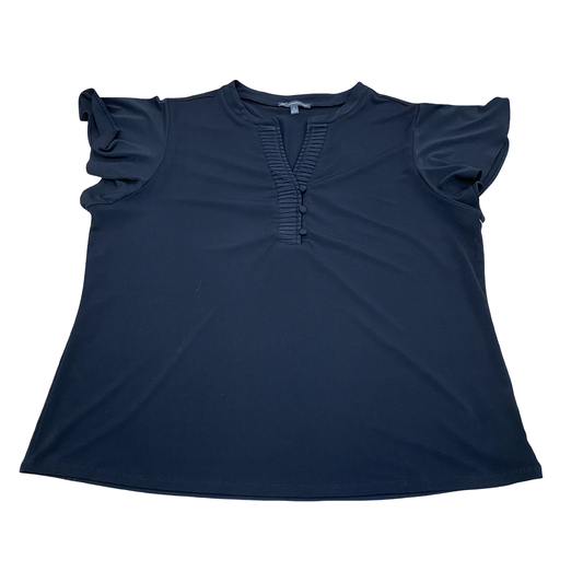 Top Ss By Adrianna Papell In Black, Size:Xl