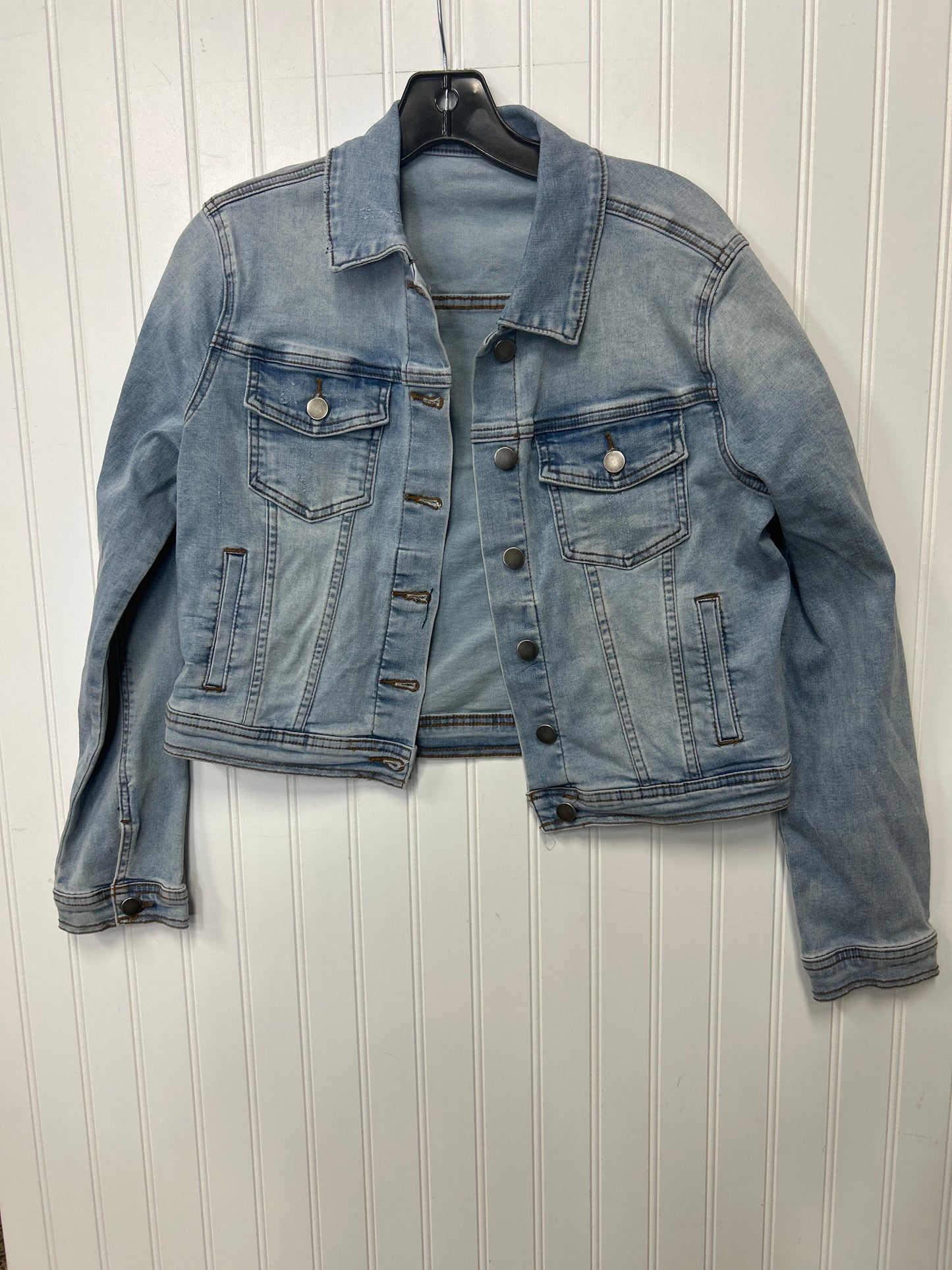 Jacket Denim By Clothes Mentor In Blue Denim, Size:S