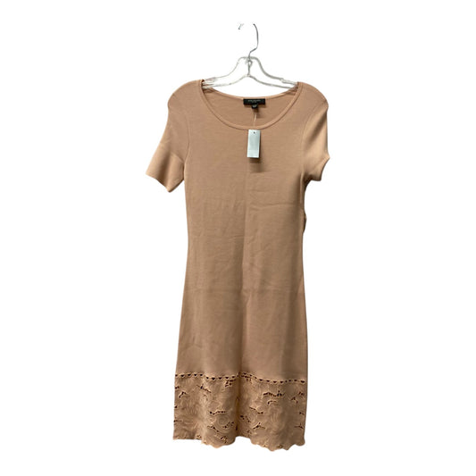 Dress Casual Midi By Ann Taylor In Peach, Size:Xsp