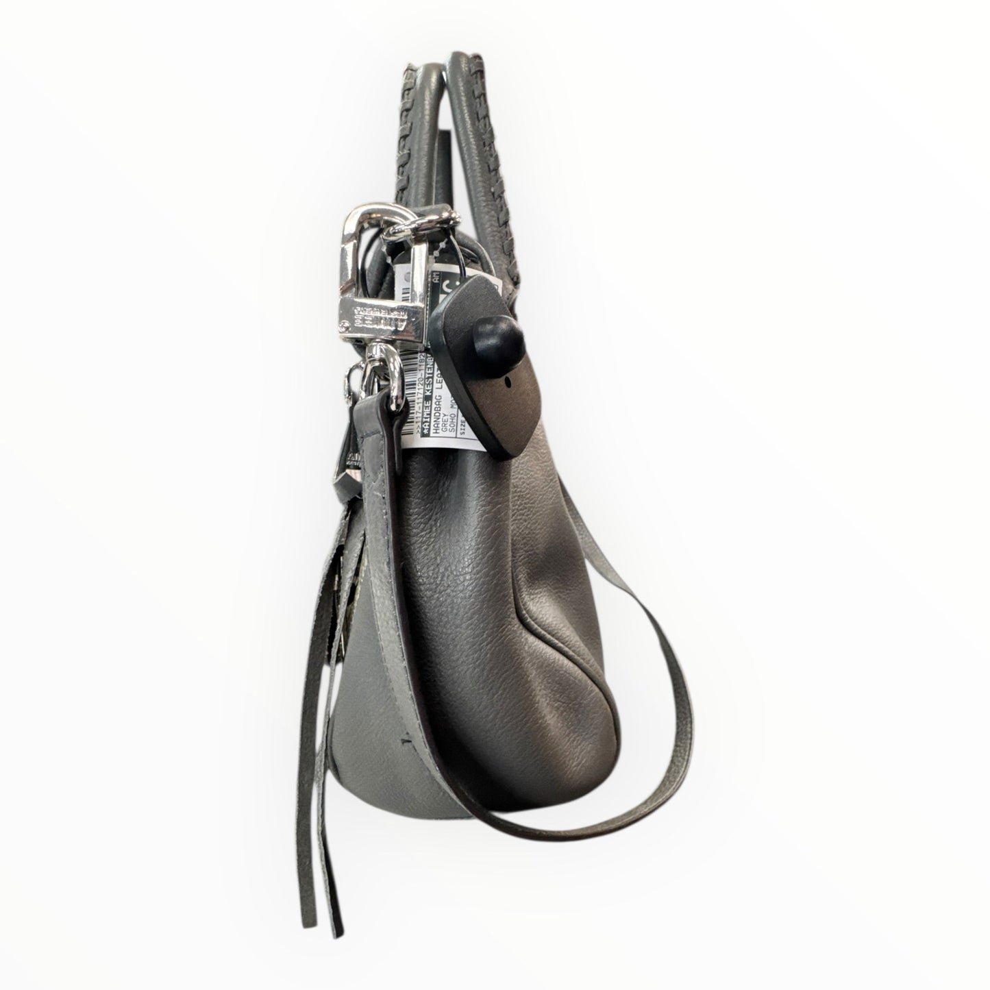 Handbag Leather By Aimee Kestenberg In Grey, Size:Medium