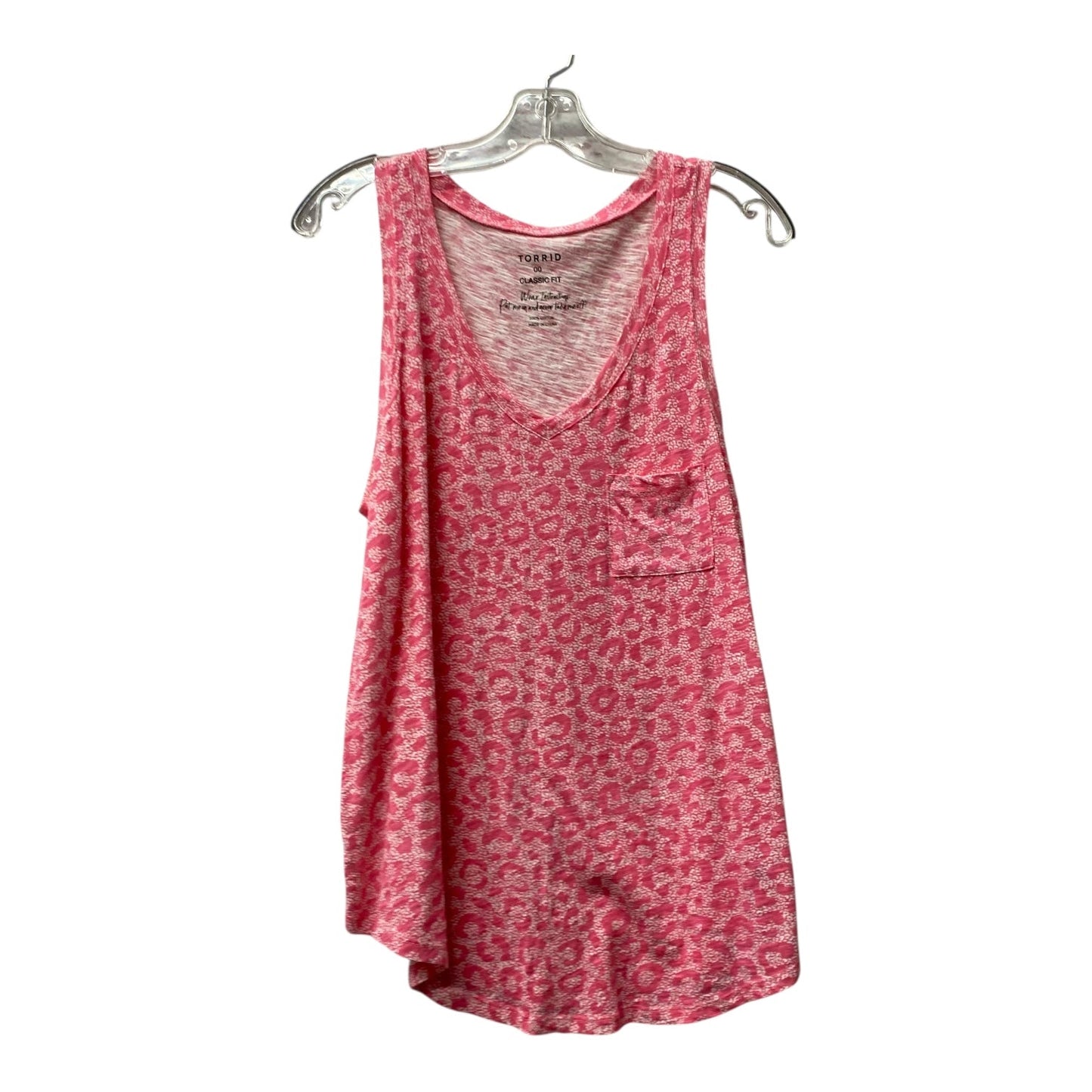 Top Sleeveless By Torrid In Pink, Size:M