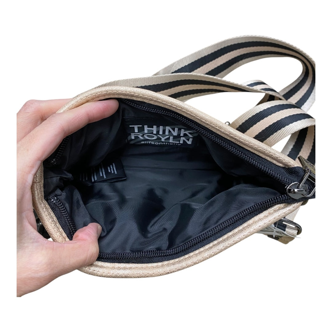 Handbag By Think Royln In Rose Gold, Size:Small