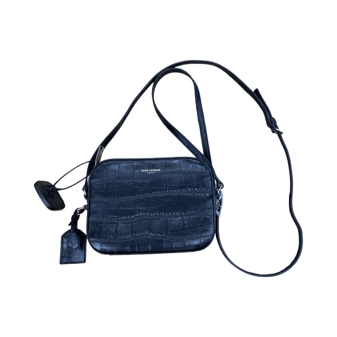 Handbag Luxury Designer By Yves Saint Laurent In Black, Size:Small  (6Lx 4.5H x 2W)